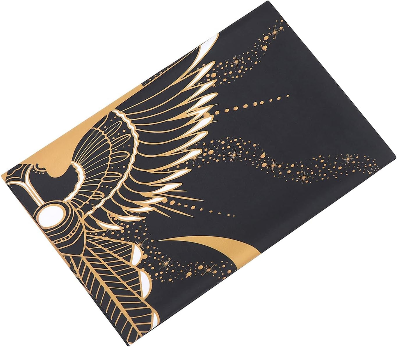 Black Tapestry for Bedroom Aesthetic Sun and Moon Gold Eagle Bird Fly to the Sun Tapestry for Wall Hanging Sacred Spirituality Esoteric Collection for Home Dorm Living Room