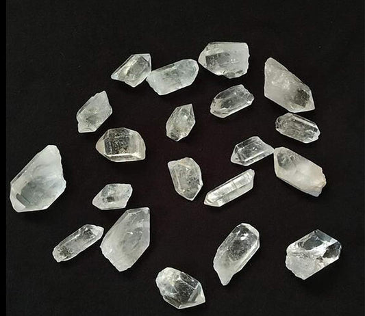 1 Lb Natural Clear Quartz Crystals Points Bulk Stones and Crystals High Energy Raw White Quartz Crystals Healing Rough Stones Natural Quartz Cluster with Box