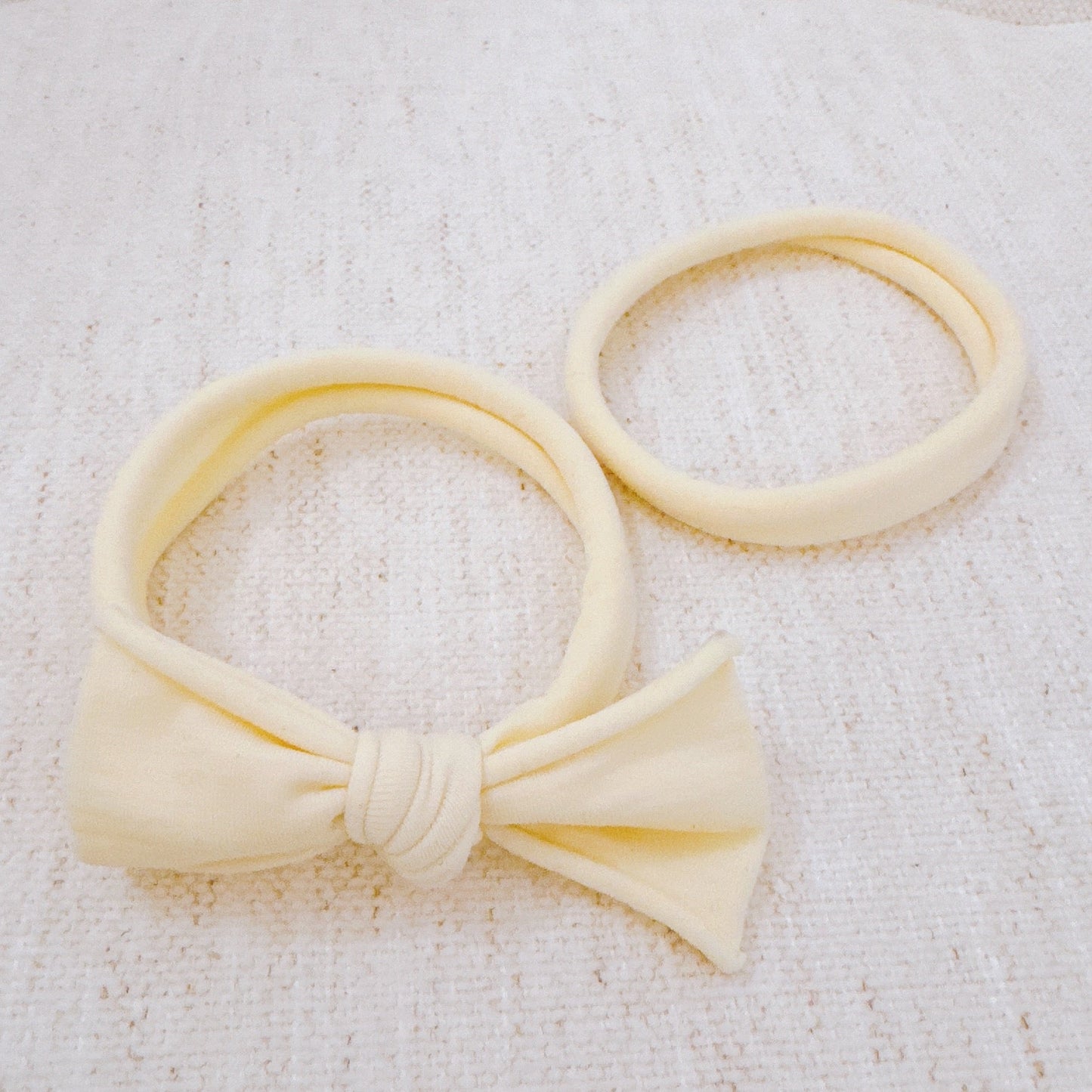 Jersey Bow Hair Ties Set Of 2
