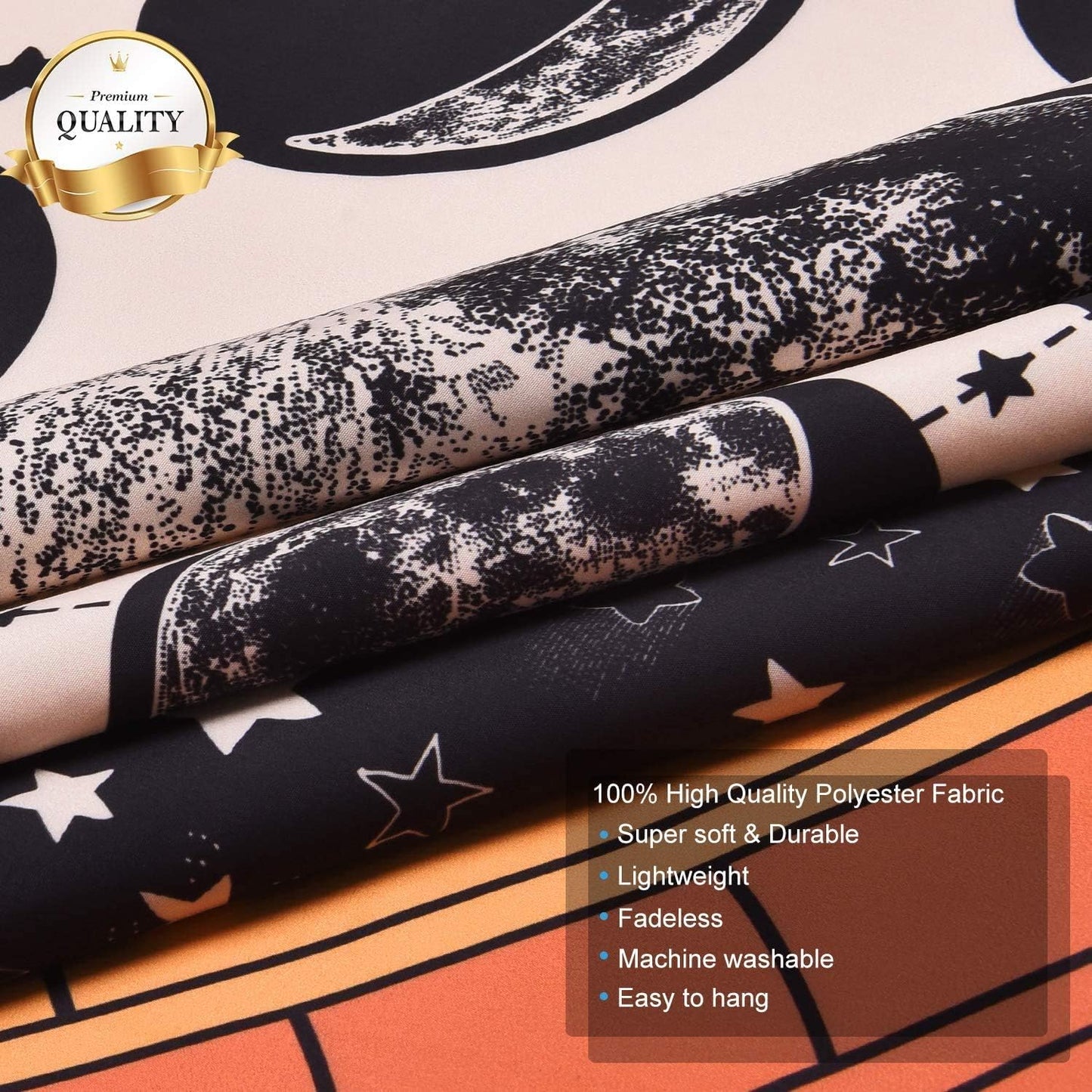 Abilly Sevenstars Tarot Tapestry the Moon Tapestry the Star Tapestry Moon Tarot Tapestry Medieval Europe Divination Tapestry Wall Hanging Mysterious Tapestries for Room