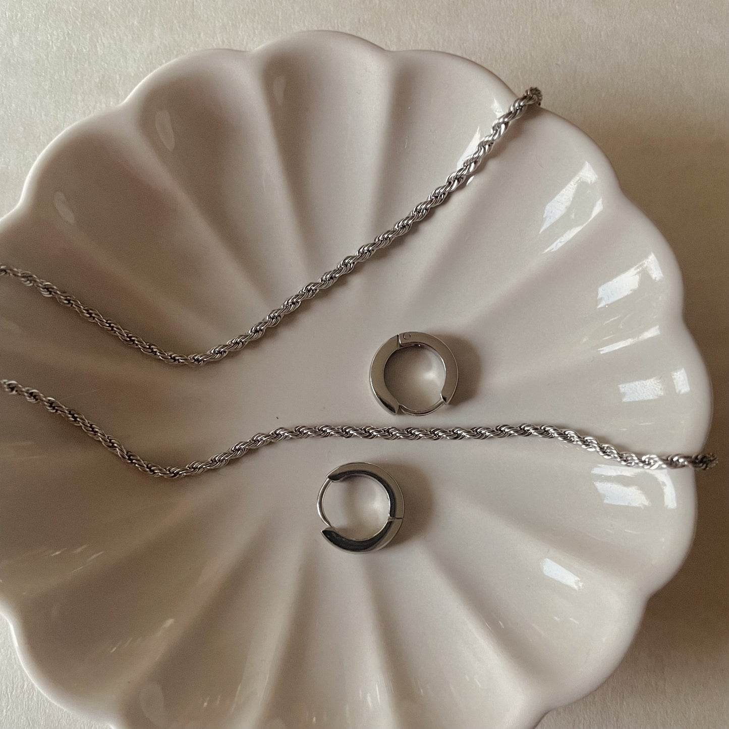 Slim Corde Necklace - Silver