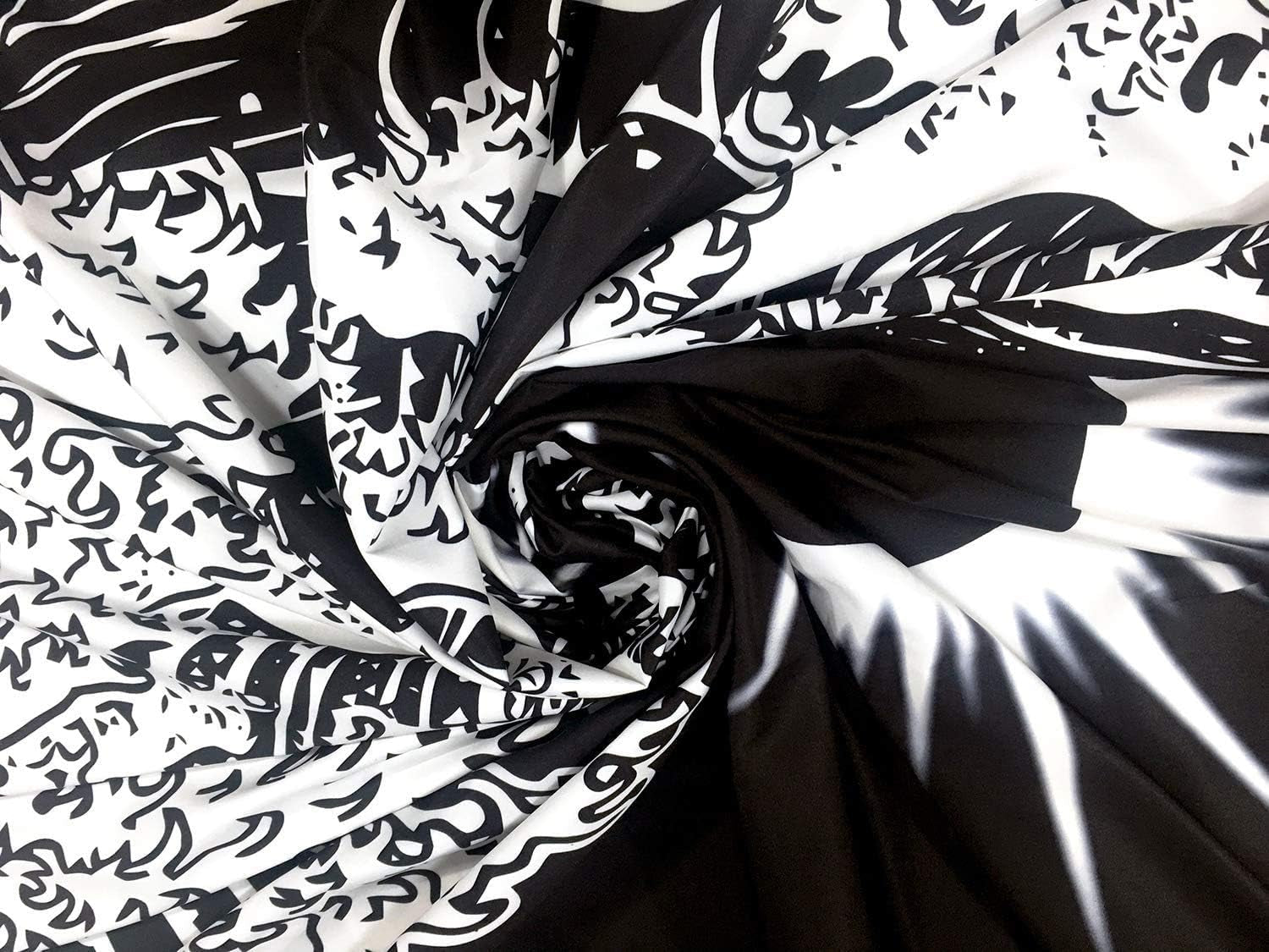 Ocean Wave Tapestry Black and White Tapestry Japanese Tapestry Wall Hanging Great Wave Tapestry for Bedroom(Black Wave, 70.8"X 91")