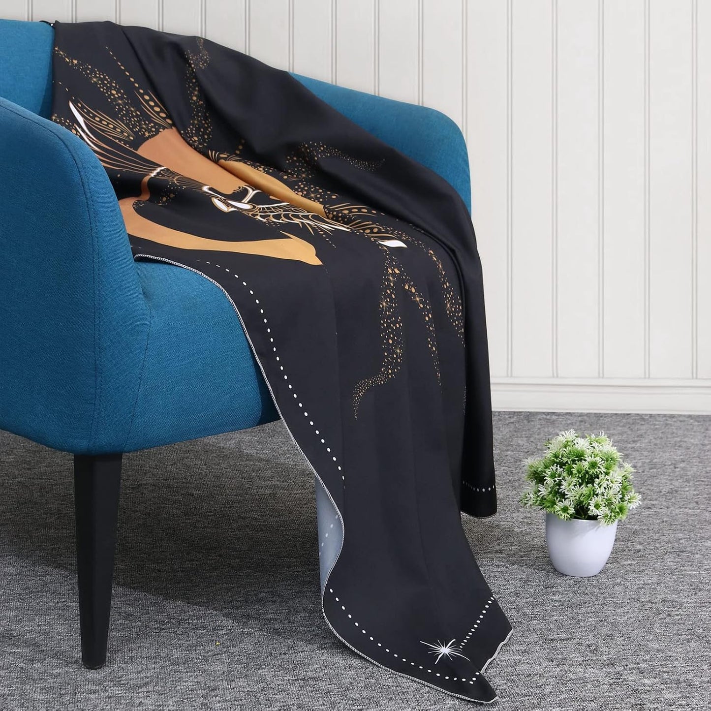 Black Tapestry for Bedroom Aesthetic Sun and Moon Gold Eagle Bird Fly to the Sun Tapestry for Wall Hanging Sacred Spirituality Esoteric Collection for Home Dorm Living Room