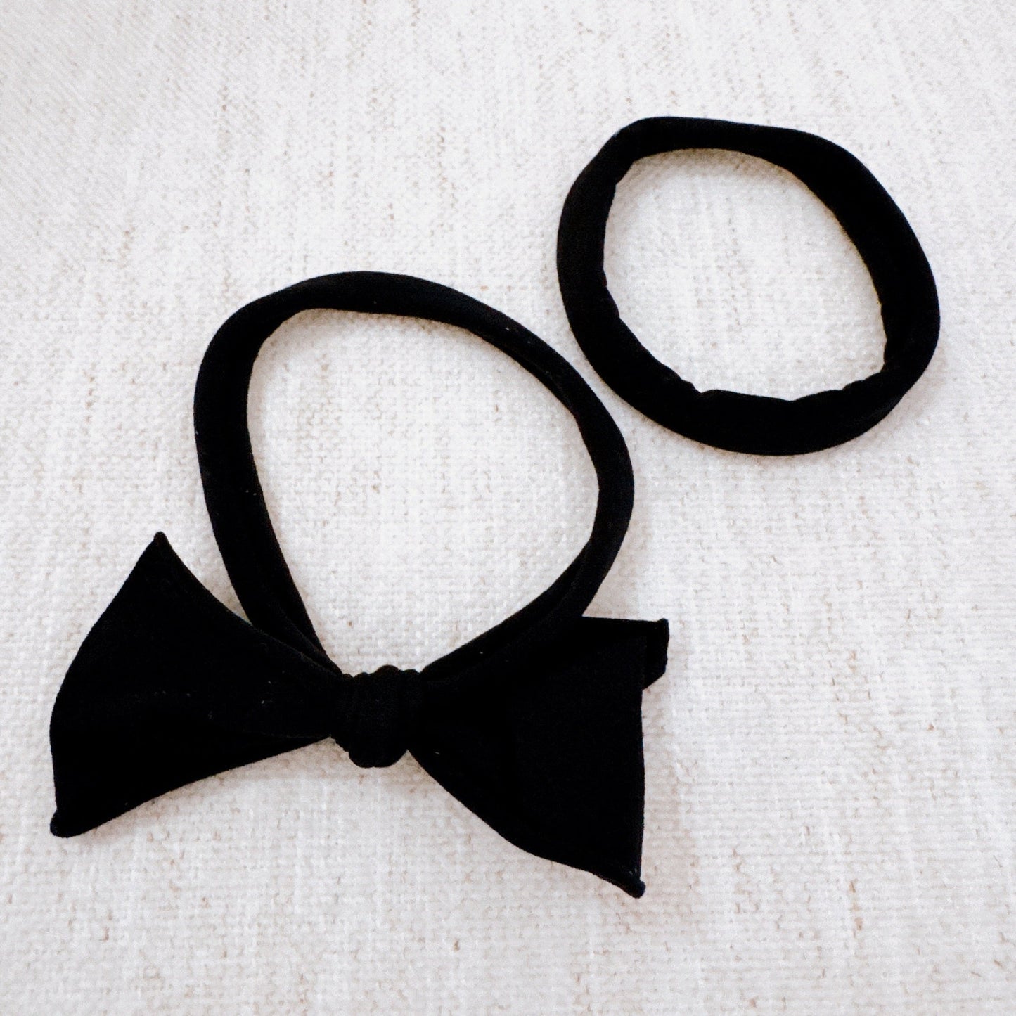 Jersey Bow Hair Ties Set Of 2