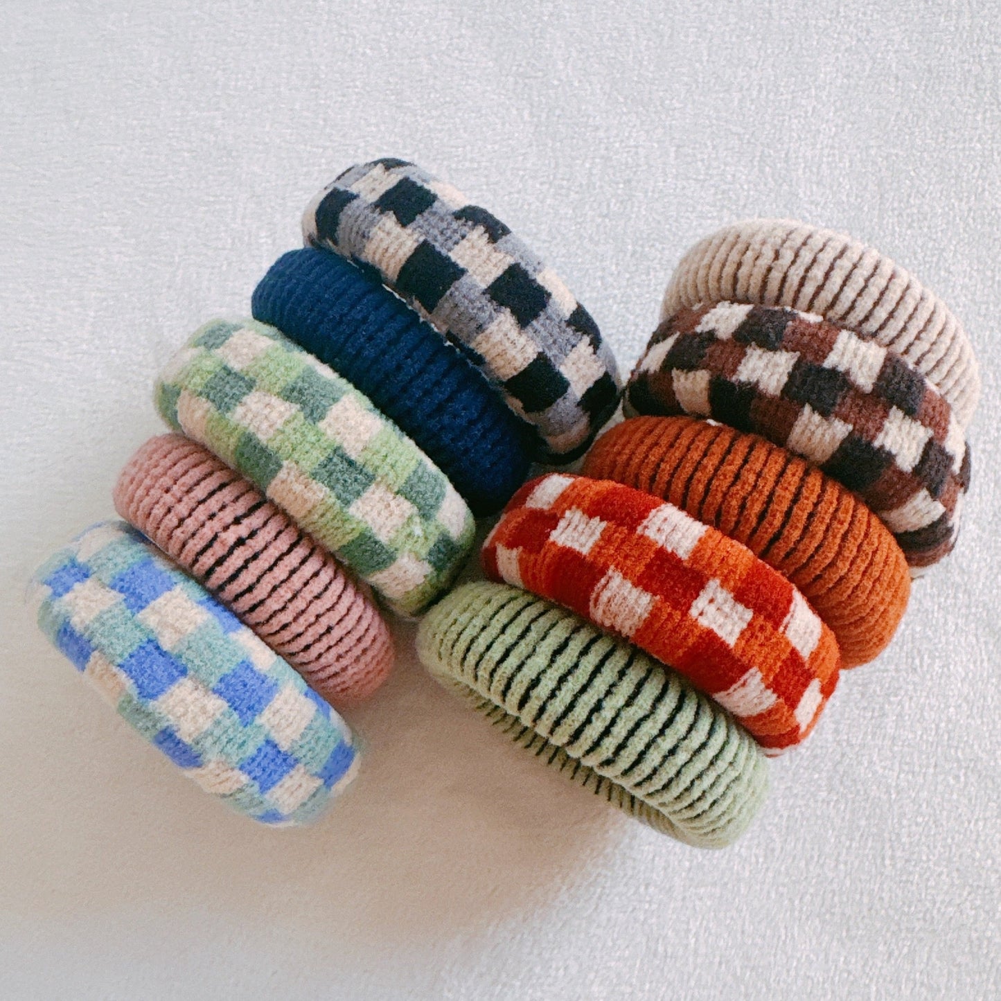 Striped Daily Hair Ties Set Of 5