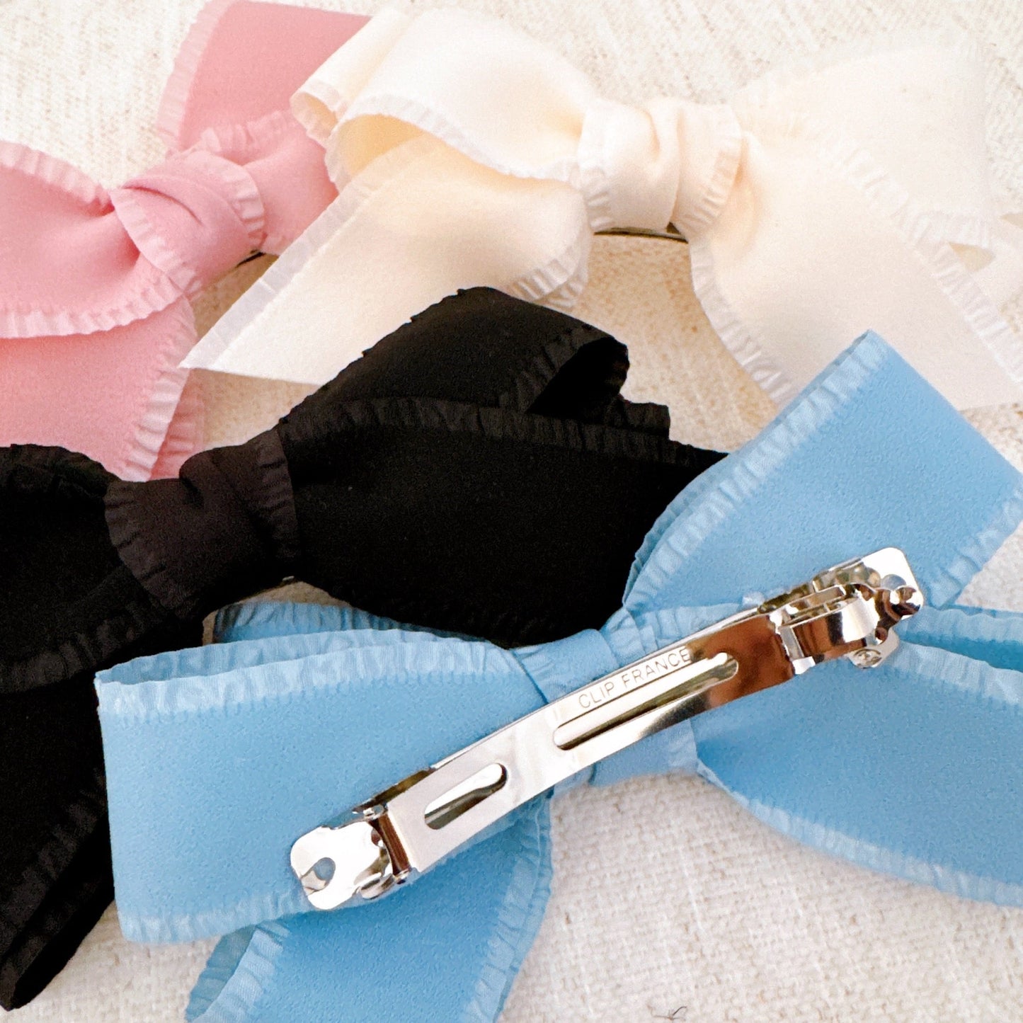 Triple Bowed Pretty Edges Hair Clip