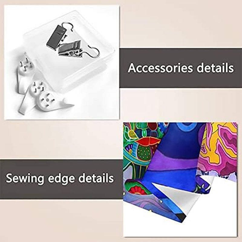 Purple Wall Hanging Tapestry Aesthetic for Bedroom Decor Indie Tapestry Sun and Moon Trippy Tapestry for Room Decor Mountain Cloud Sunrise Small Tapesty 59X51 Inch, 59 X 51 In