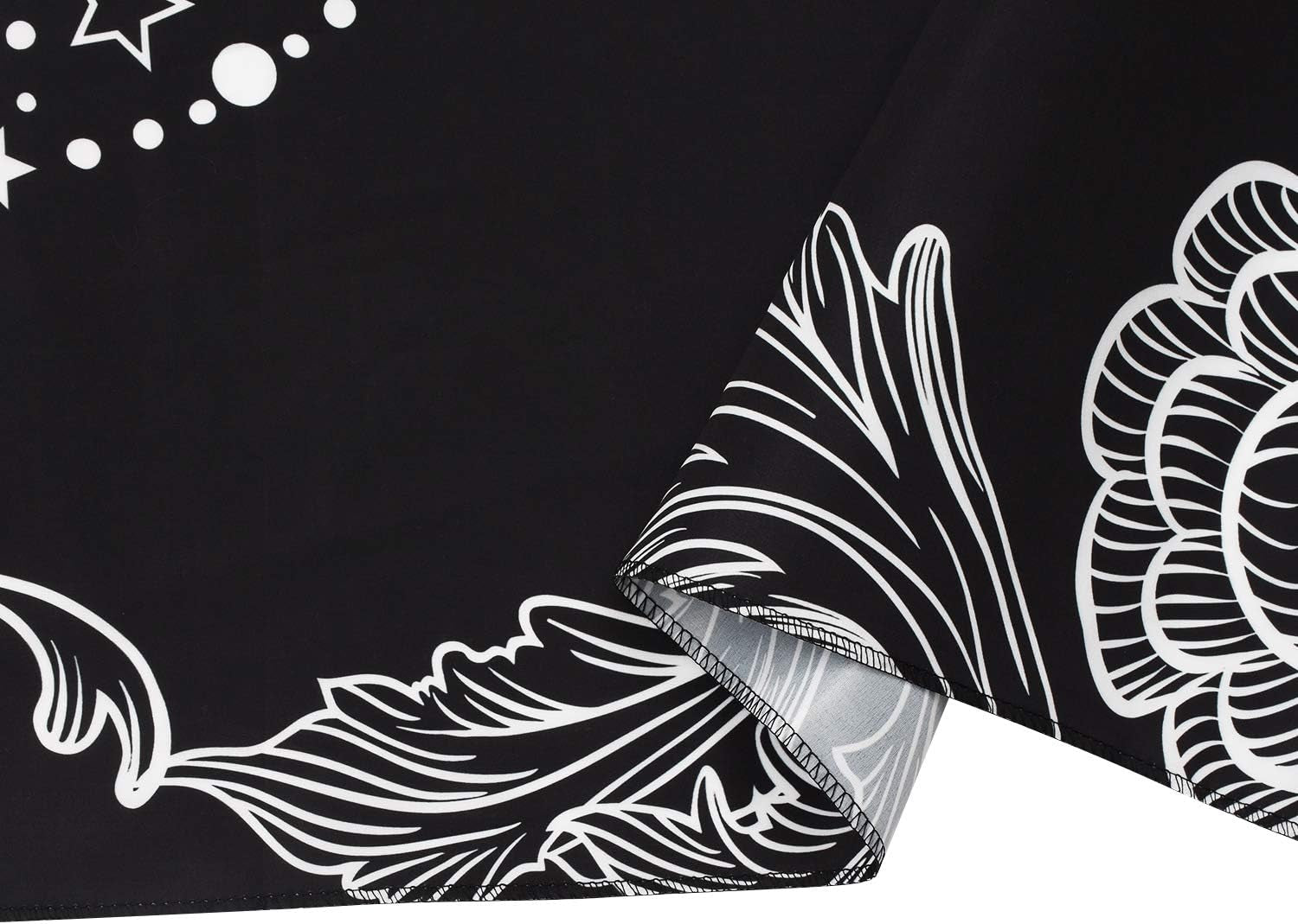 Sun and Moon Tapestry Black and White Burning Sun with Stars Tapestry Psychedelic Tapestry Indian Tapestry for Room