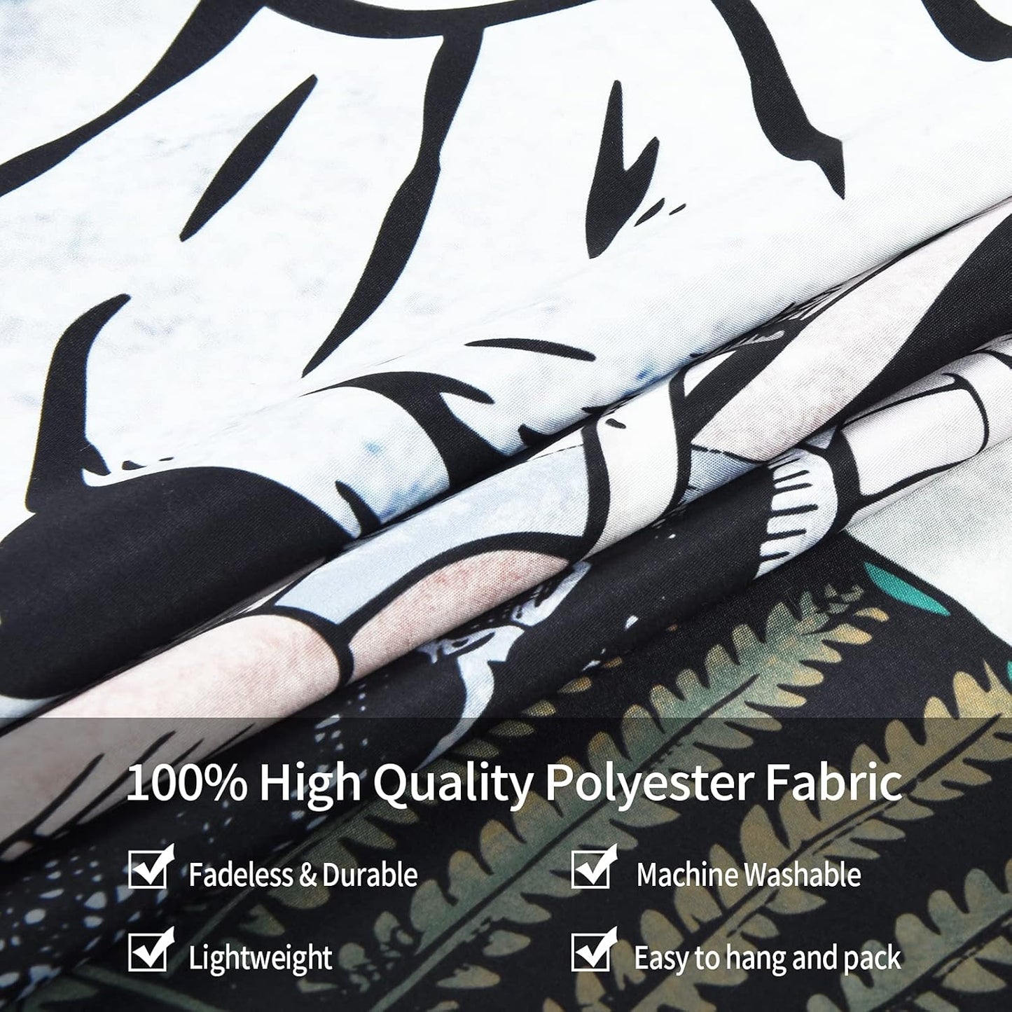 Skull Moon Tapestry Mushroom Tapestry Colorful Mushroom Tapestry Skeleton Tapestry Fugus Black Background Tapestry for Room (51.2 X 59.1 Inches)