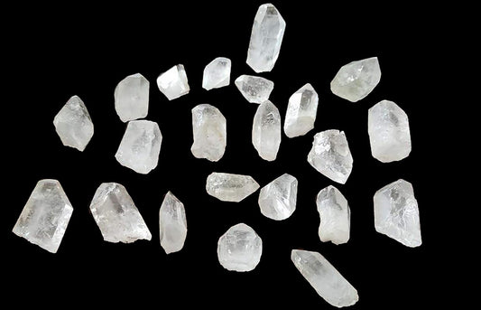 1 Lb Natural Clear Quartz Crystals Points Bulk Stones and Crystals High Energy Raw White Quartz Crystals Healing Rough Stones Natural Quartz Cluster with Box