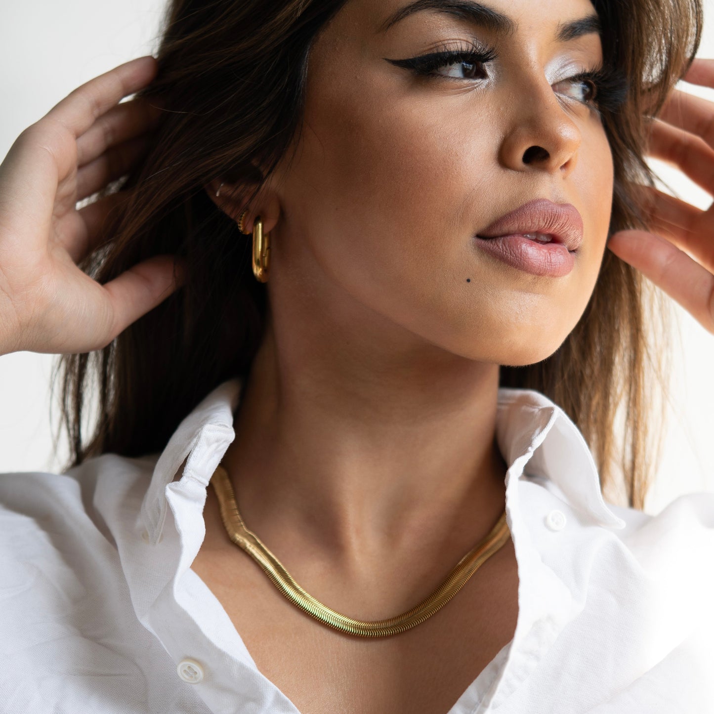 Serpent Chain Necklace- Gold